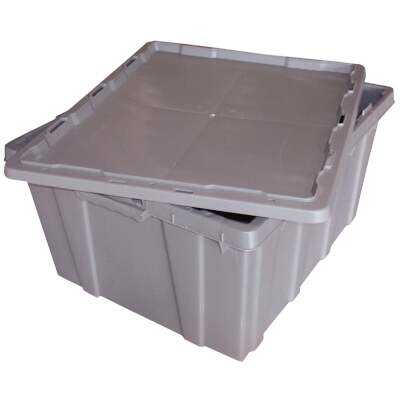 Normile 24 In. x 20 In. x 12 In. Gray Plastic Storage Tote